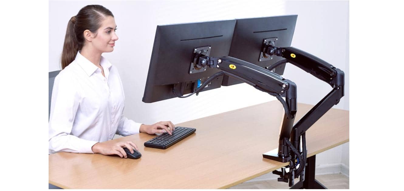 Giá treo màn máy tính North Bayou F195A (22-32 INCH) Màu Trắng