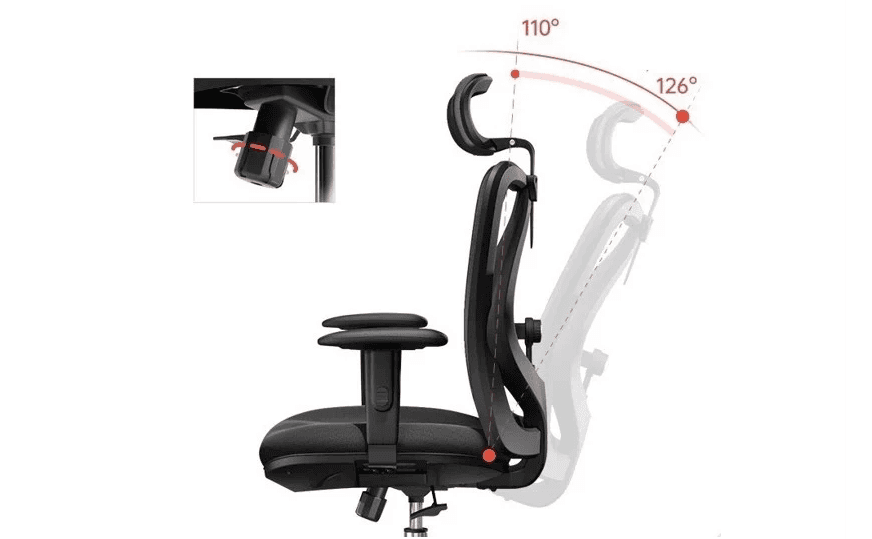 Ghế Công Thái Học Ergonomic Sihoo M18-N102 Black 3