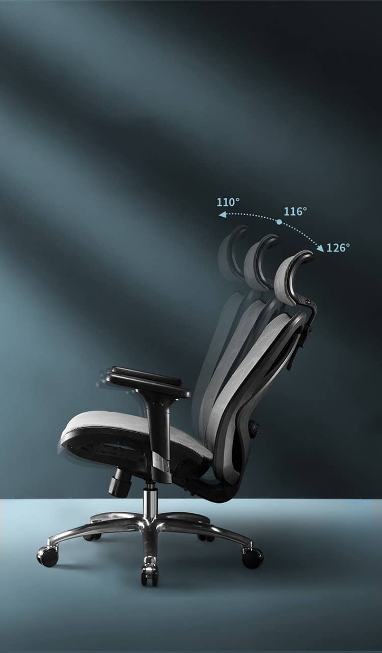 Ghế Công Thái Học Ergonomic Sihoo M57-N101 - Black Frame-Black Mesh 5