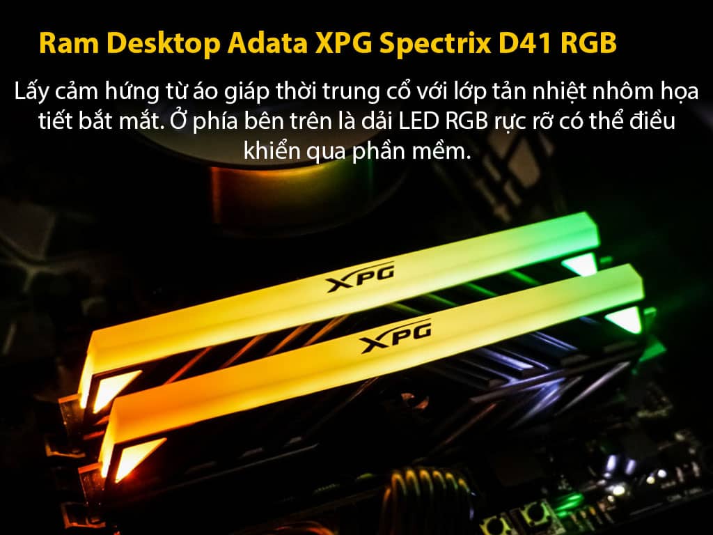 Ram Desktop Adata XPG Spectrix D41 RGB Grey