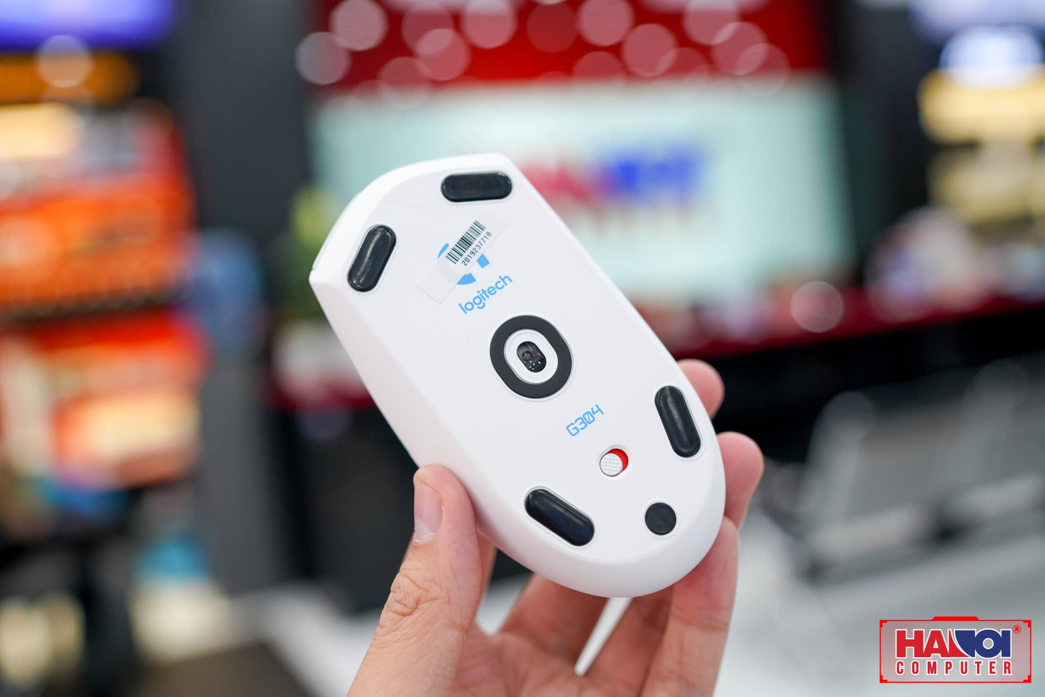 Chuột không dây Logitech G304 Lightspeed trắng (USB) trang bị mắt cảm biến hero cao cấp