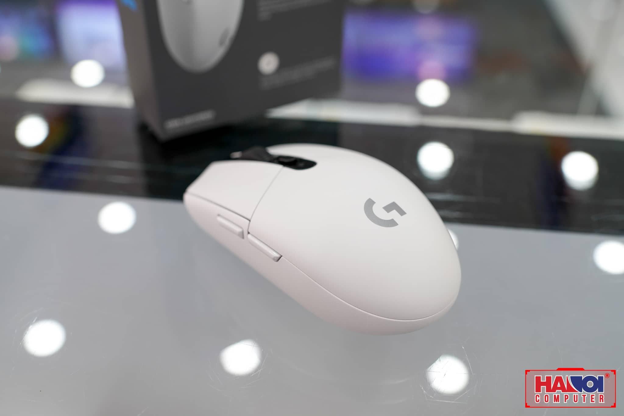 Chuột không dây Logitech G304 Lightspeed trắng (USB) trang bị mắt cảm biến hero cao cấp