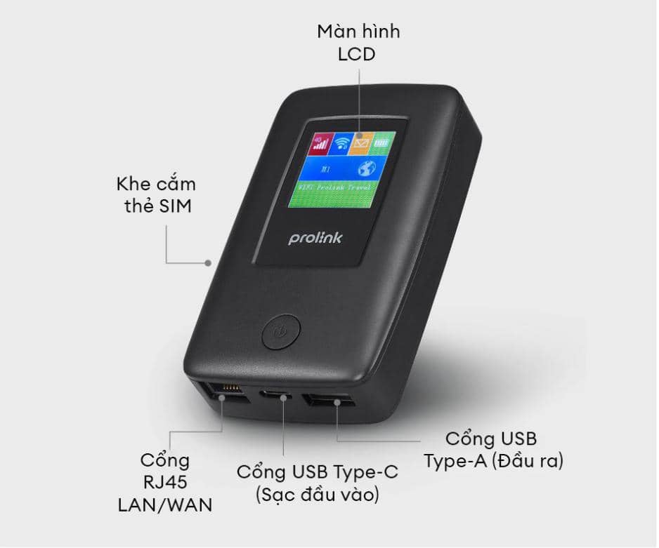 Bộ phát Wifi di động 4G LTE PROLINK DL7203E