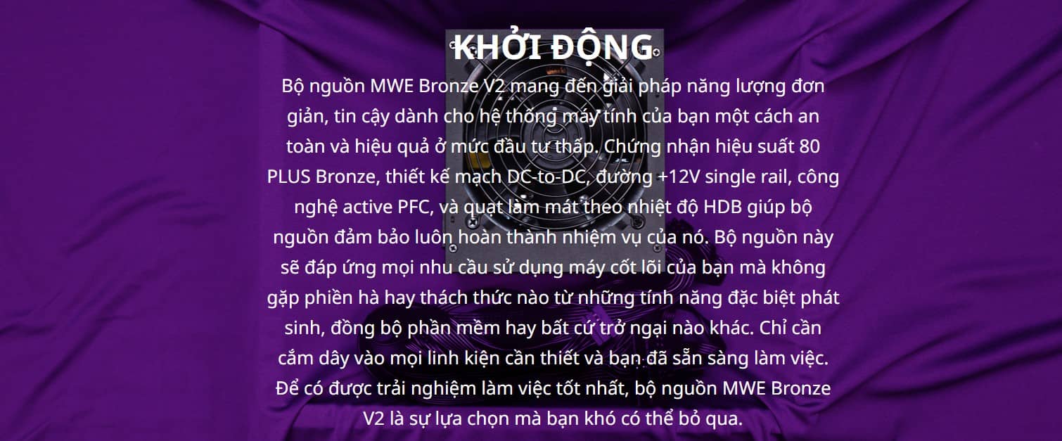 Nguồn máy tính Cooler Master MWE V2 230V 650 650W Plus Bronze (80 Plus Bronze/Màu Đen)