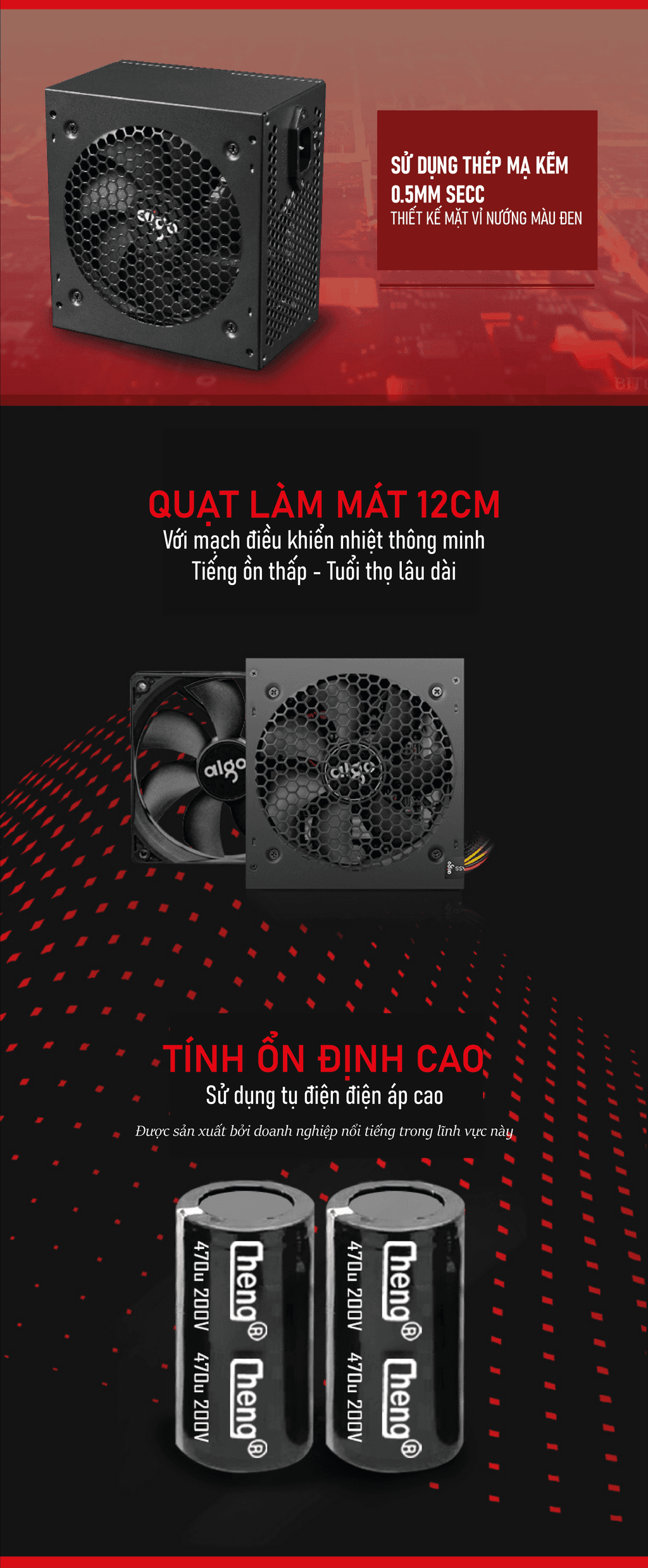 Nguồn máy tính AIGO VK450 - 450W