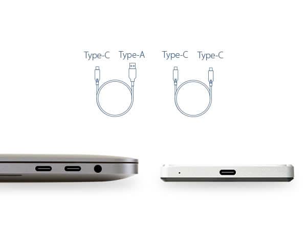 Ổ cứng di động Transcend 2TB 2.5inch StoreJet 25C3S Type C, Vỏ Kim Loại (TS2TSJ25C3S) 2