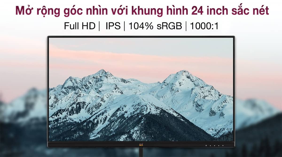 ViewSonic VX2479A-HD-PRO sở hữu độ phân giải FHD 1080p