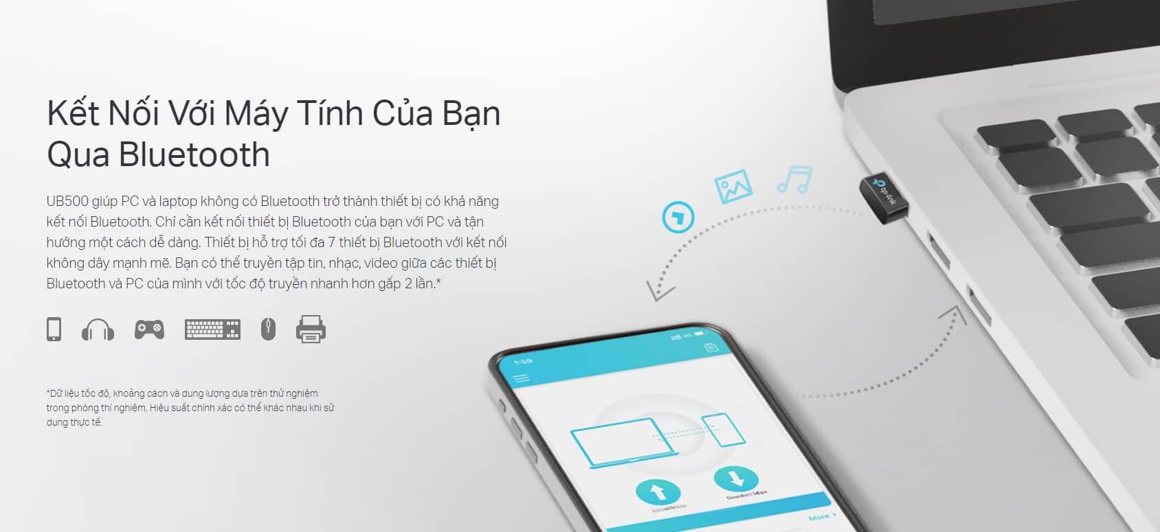 Thiết bị kết nối Bluetooth 5.0 TP-Link UB500