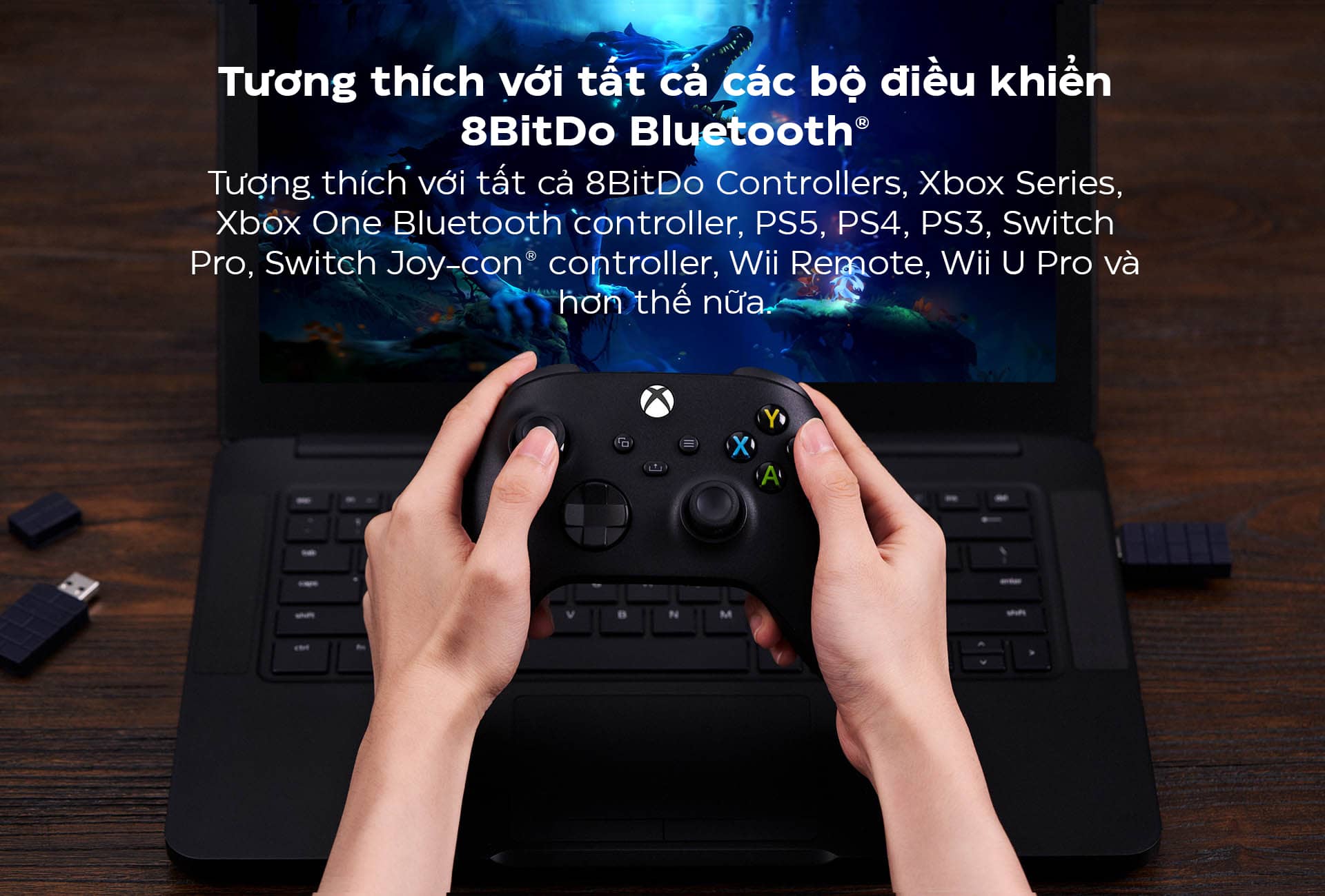 USB Wireless Adapter 2 8Bitdo dành cho Xbox/NS/PS 2