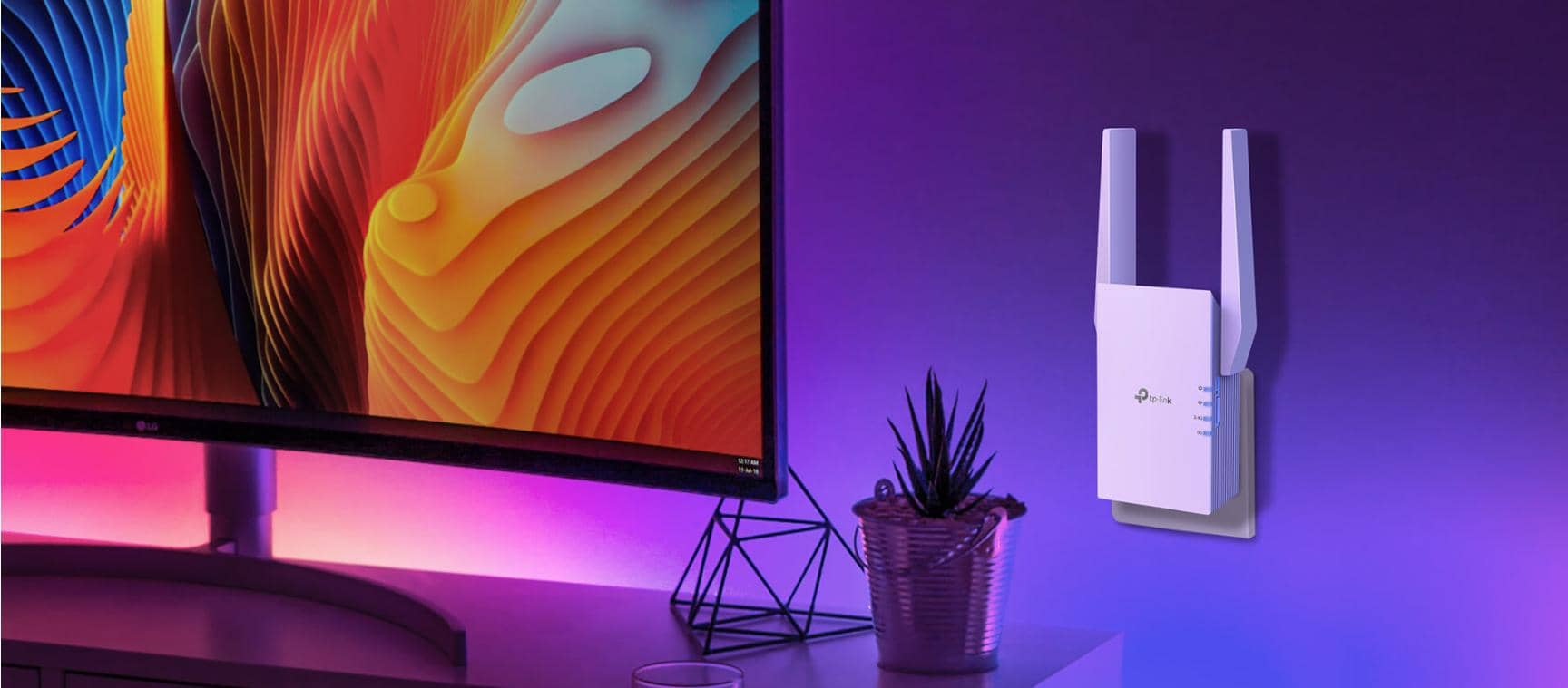 Bộ mở rộng sóng wifi TP-Link RE705X Wi-Fi 6 AX3000 Băng tần Kép 3 Gbps, EasyMesh