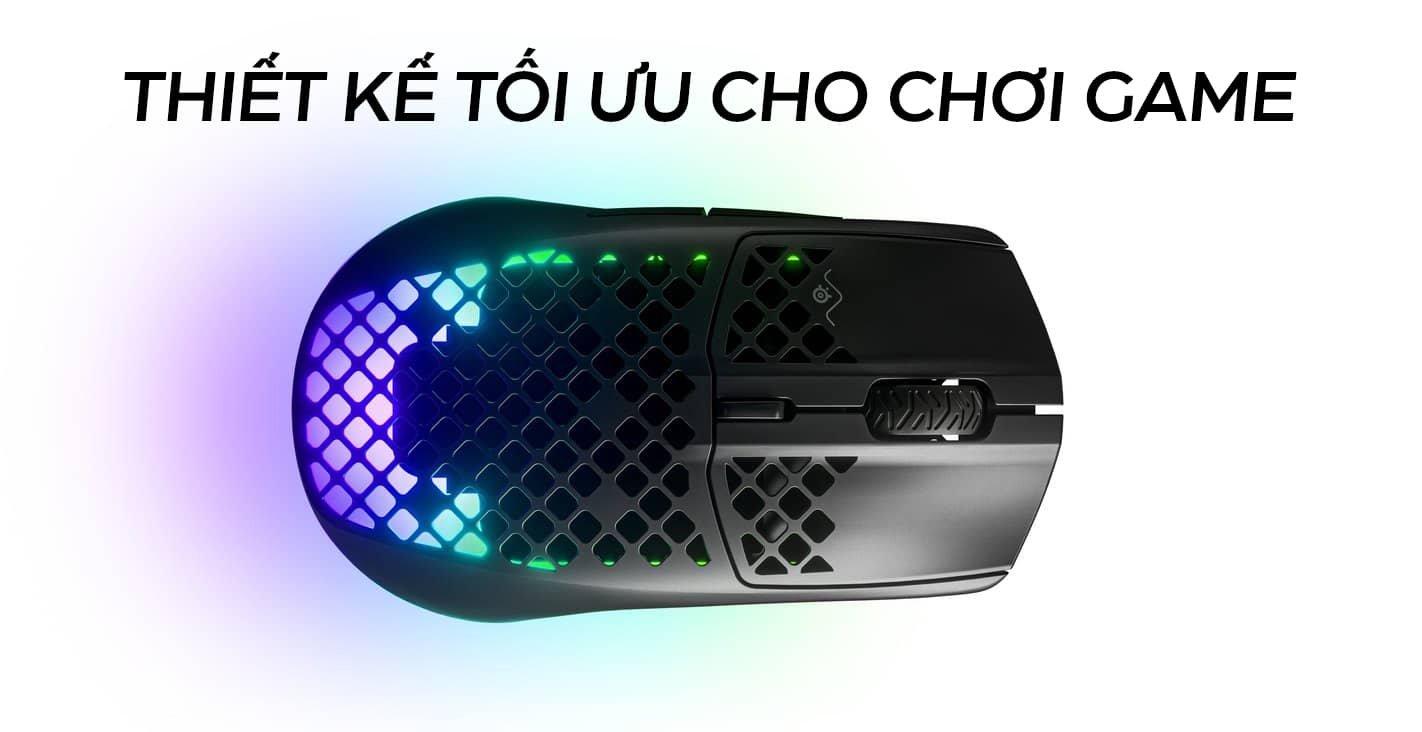 Chuột game không dây Steelseries Aerox 3 đen (USB/RGB) (62604) 9