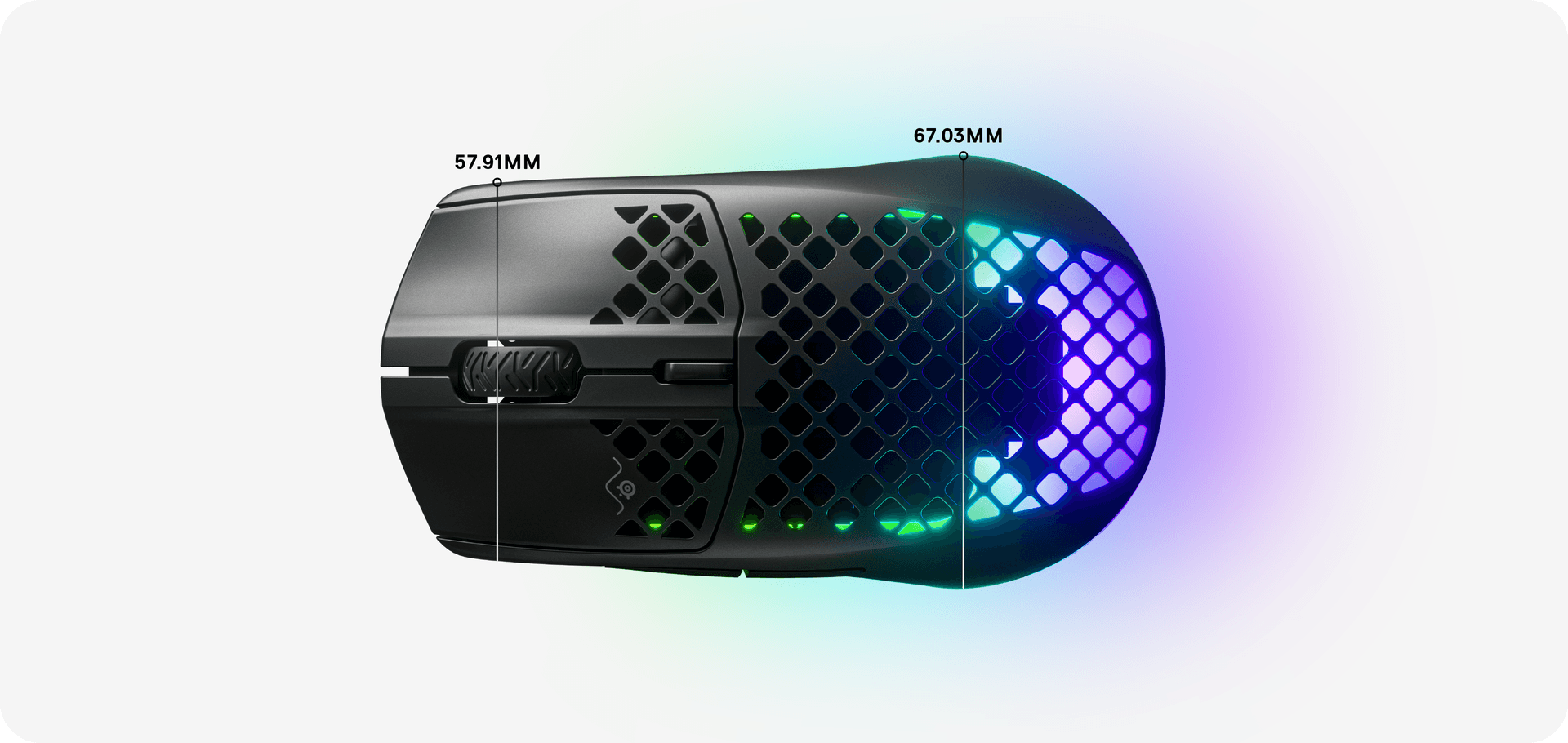 Chuột game không dây Steelseries Aerox 3 đen (USB/RGB) (62604) 004