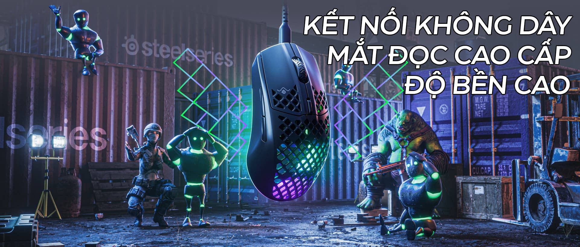 Chuột game không dây Steelseries Aerox 3 đen (USB/RGB) (62604) 1