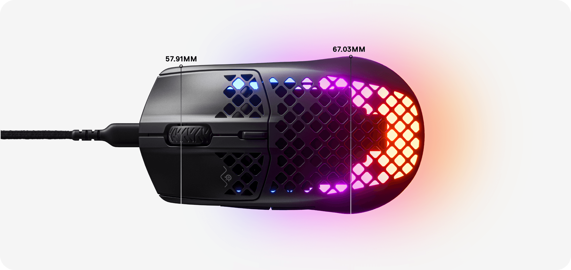 Chuột game Steelseries Aerox 3 đen (USB/RGB) (62599) 10