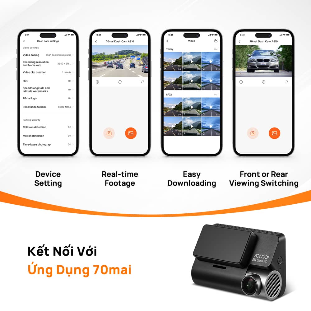 Camera hành trình Xiaomi 70Mai A810 ( Cam trước )