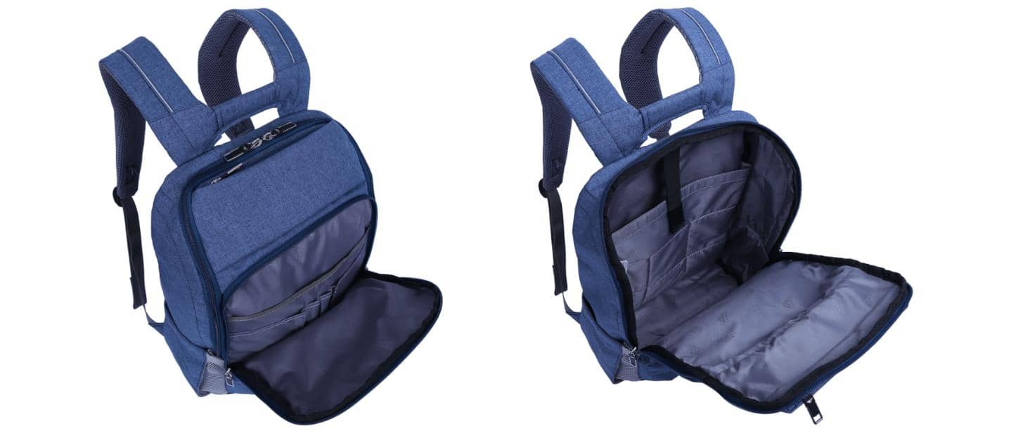 Balo laptop Sakos KEVAN i15 NG00 (Xám đen, Xám đen phối xanh chuối)