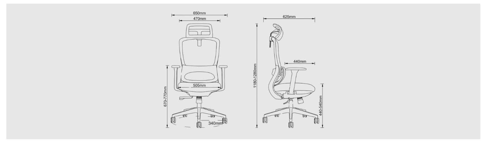 Ghế Gami Focus V1 Black (Lưng lưới, đệm) 4