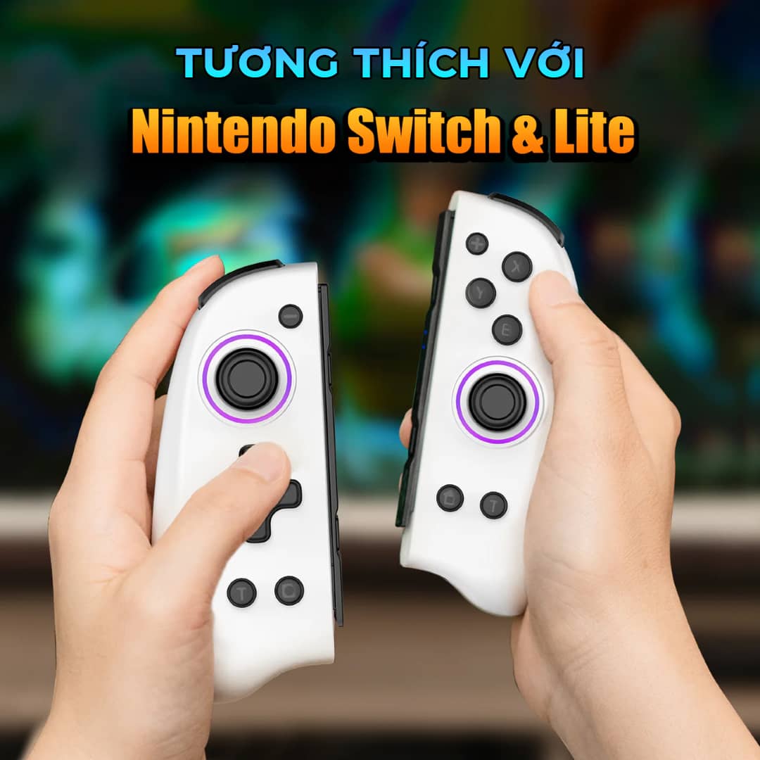 Tay cầm chơi game không dây IINE Genius Joypad Cho Nintendo Swtich/Lite/OLED màu trong suốt