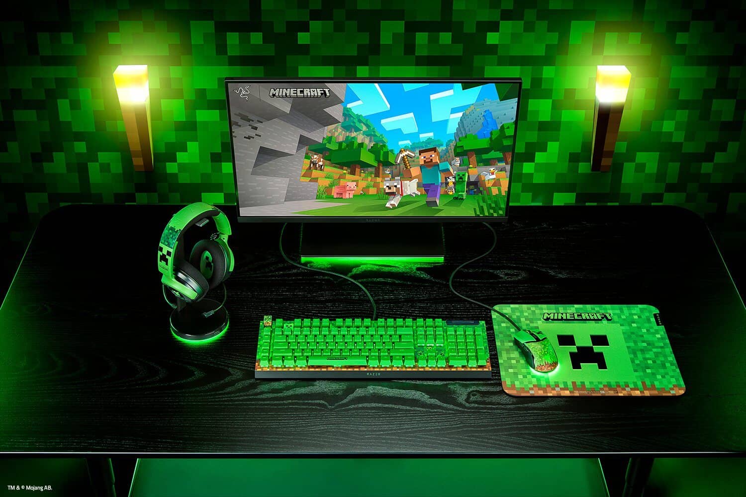 Bàn phím Razer BlackWidow V4 X - Green Switch - Minecraft Edition (RZ03-04704100-R3M1) 1