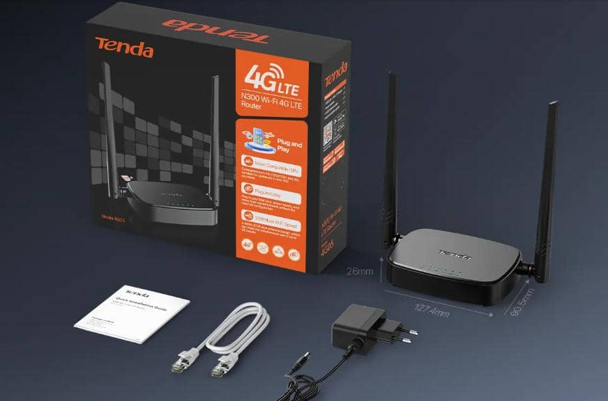 Router Wifi Tenda 4G05 dùng SIM 4G LTE 300Mbps