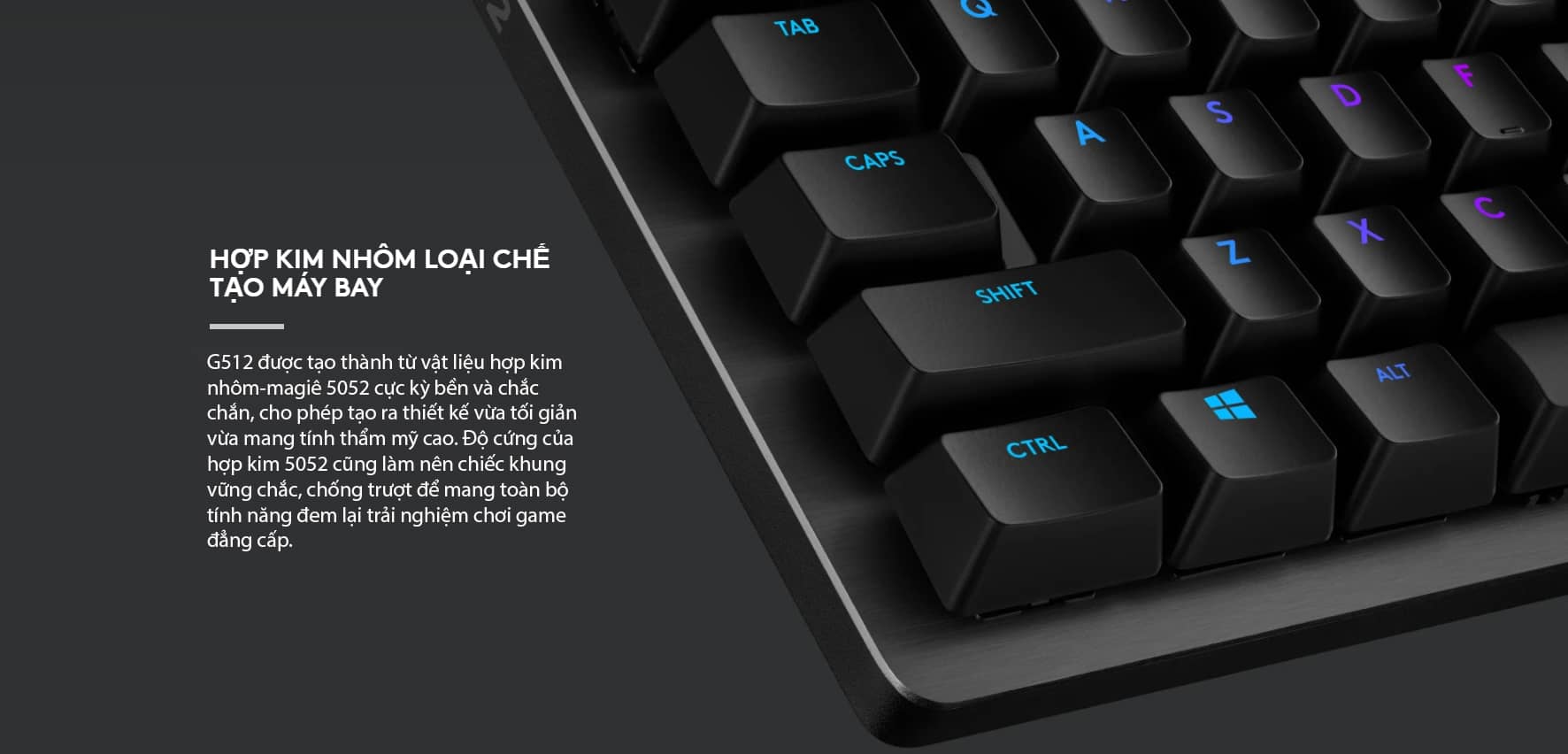 Bàn phím cơ Logitech G512 Lightsync RGB Linear (USB/GX Red) 5