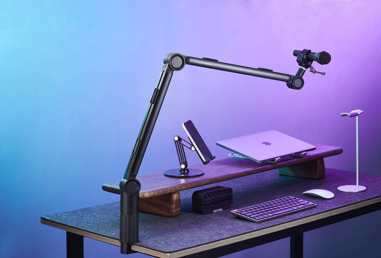 Giá treo Microphone HyperWork MA-01S Silver 5