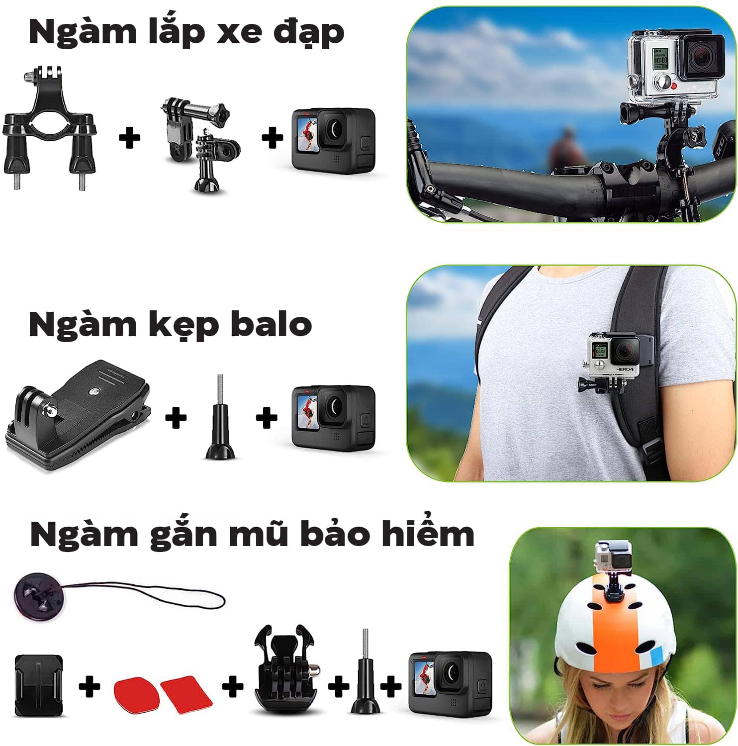Bộ phụ kiện camera hành động DigiNerds 50-in-1 - Hỗ trợ GoPro/Insta360/DJI Osmo Action