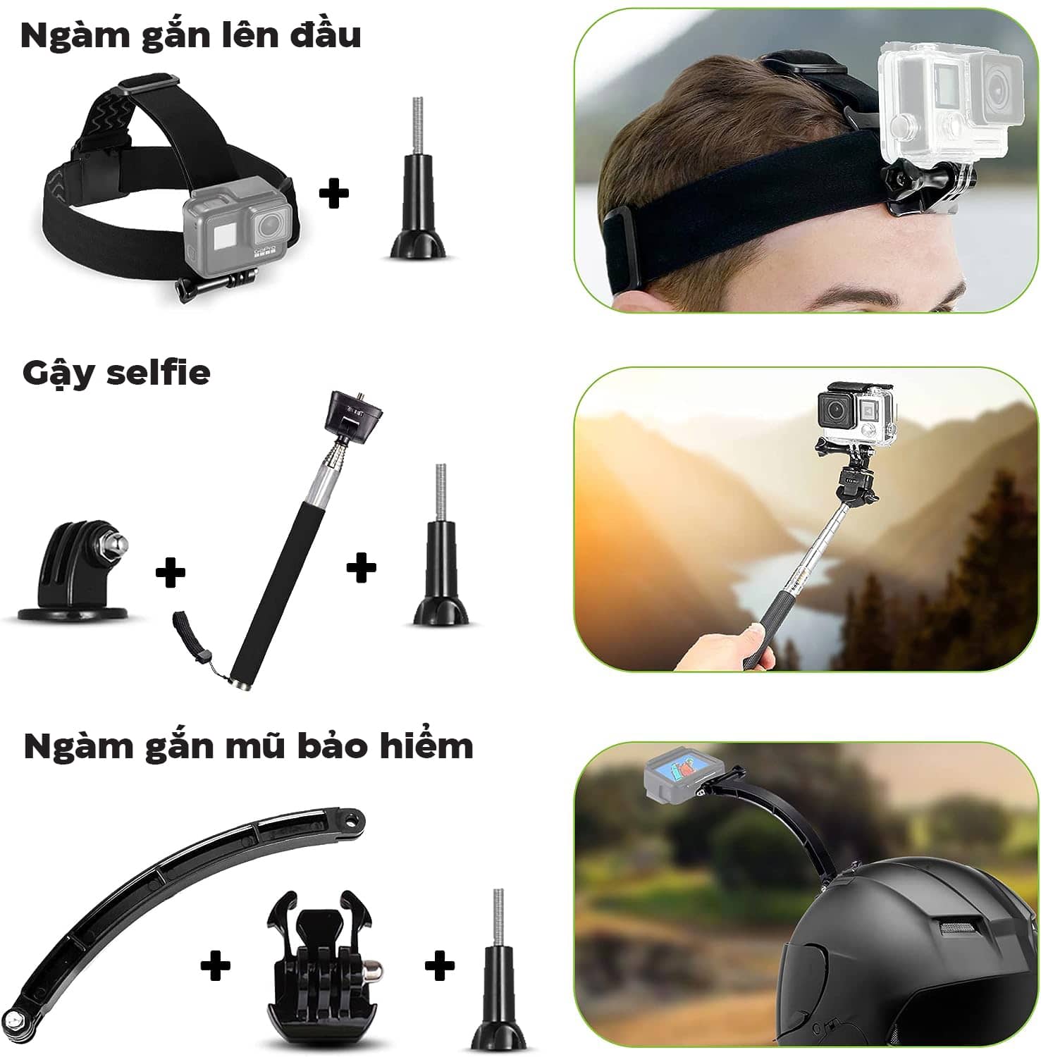 Bộ phụ kiện camera hành động DigiNerds 50-in-1 - Hỗ trợ GoPro/Insta360/DJI Osmo Action