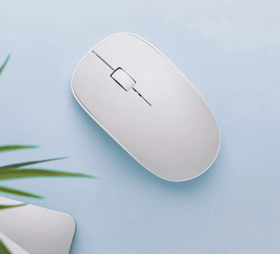 Chuột của Bộ Bàn phím Chuột không dây Rapoo X260 Trắng (USB) có thiết kế đơn giản