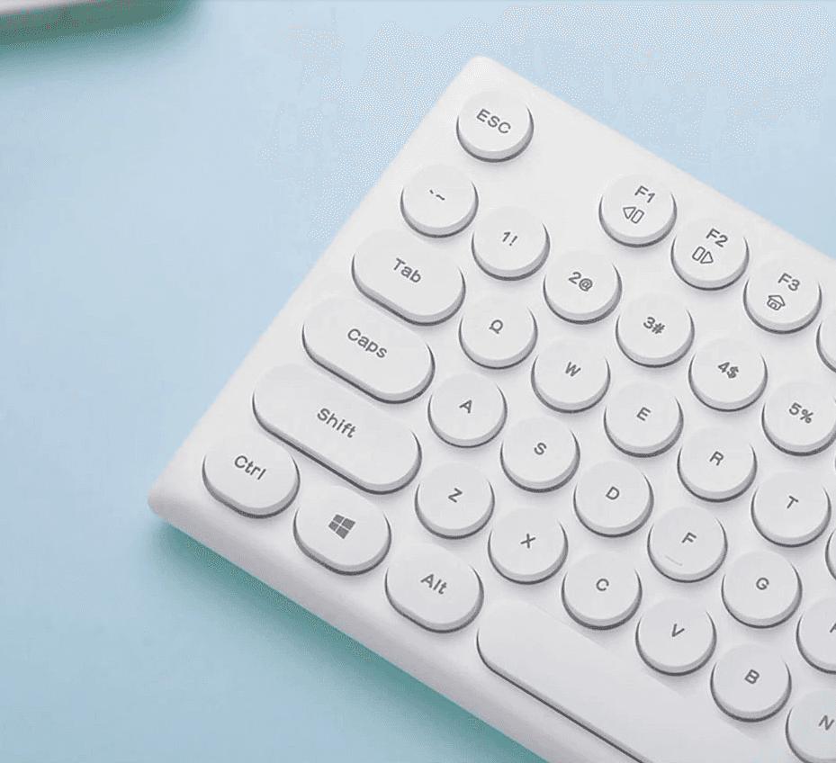 Bộ Bàn phím Chuột không dây Rapoo X260 Trắng (USB) mang phong cách thiết kế cổ điển