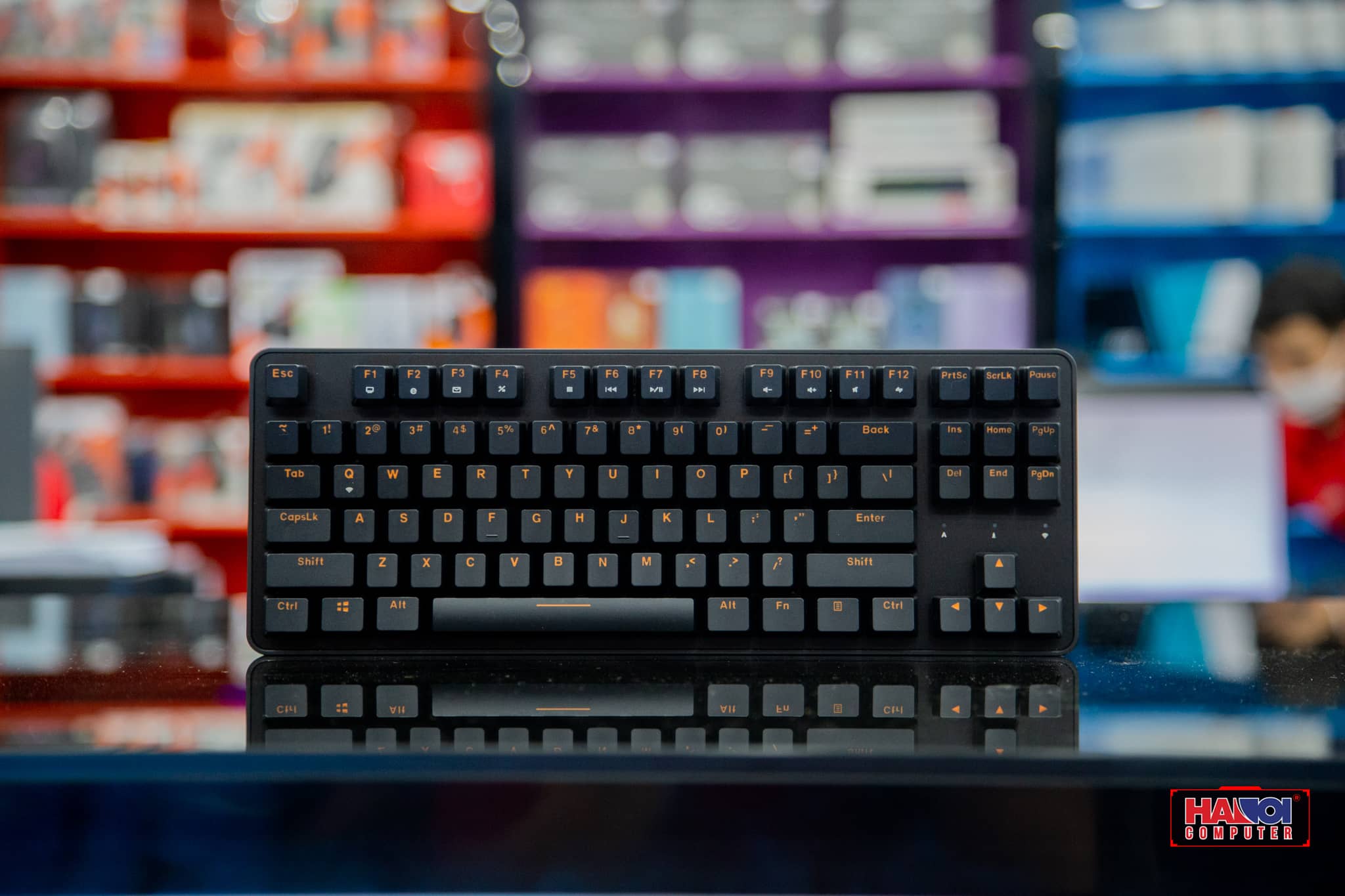 Bàn phím cơ không dây Dareu EK807G đen