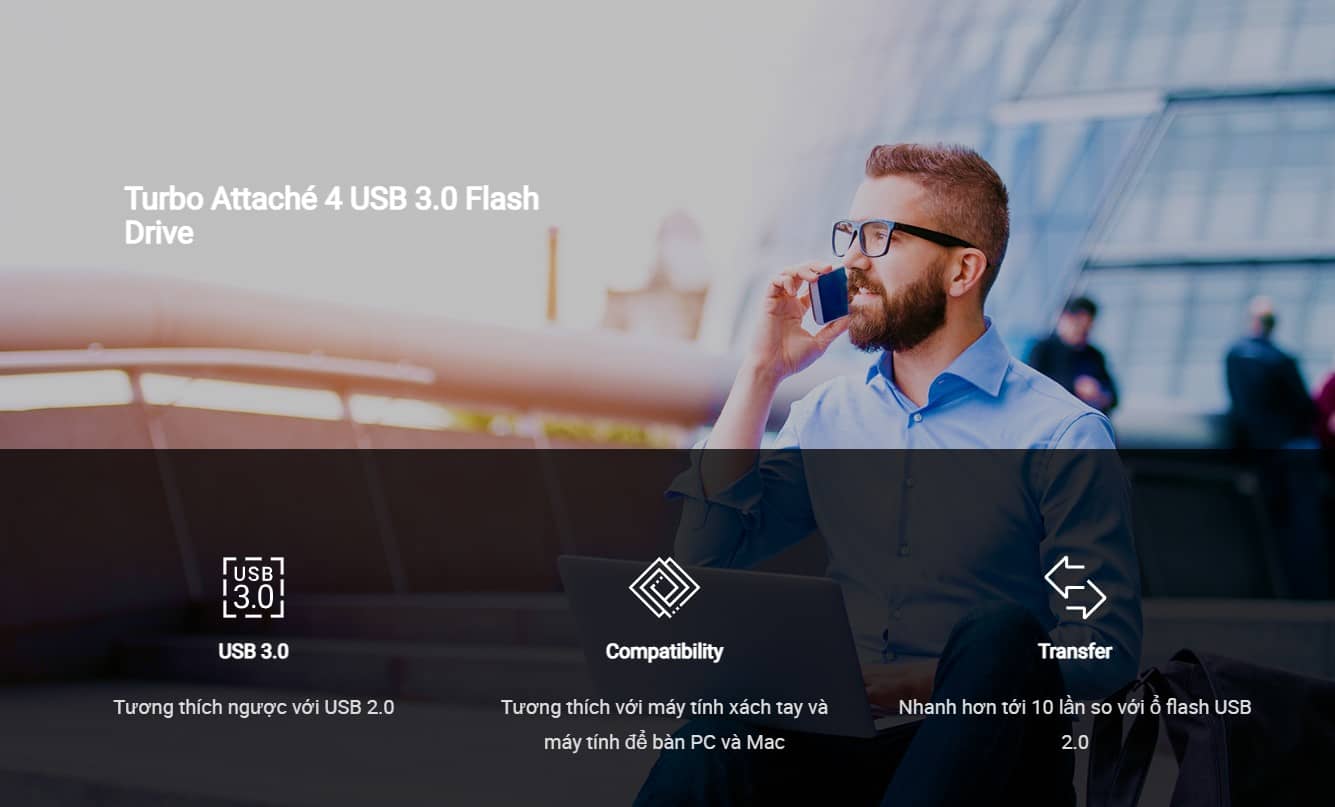 USB PNY Turbo Attaché 4 32GB USB 3.2 Màu Đen (P-FD32GTBAT4-GE)