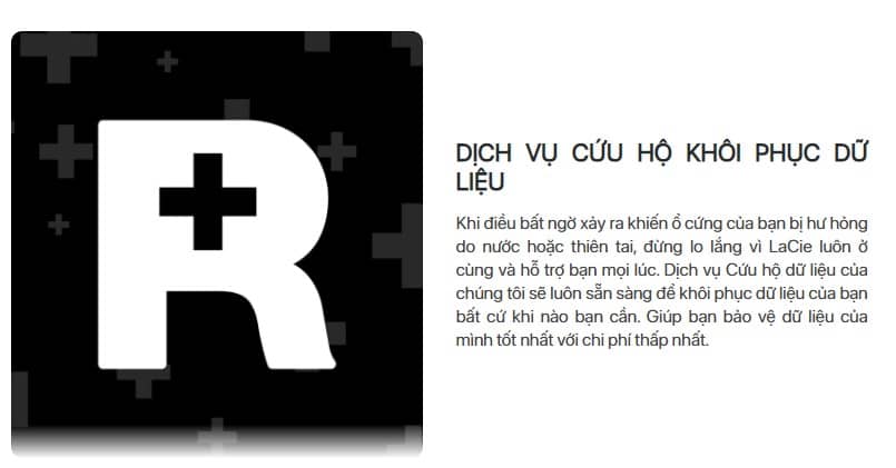 Ổ cứng di động SSD USB-C + Rescue 2.5 inch Lacie Portable