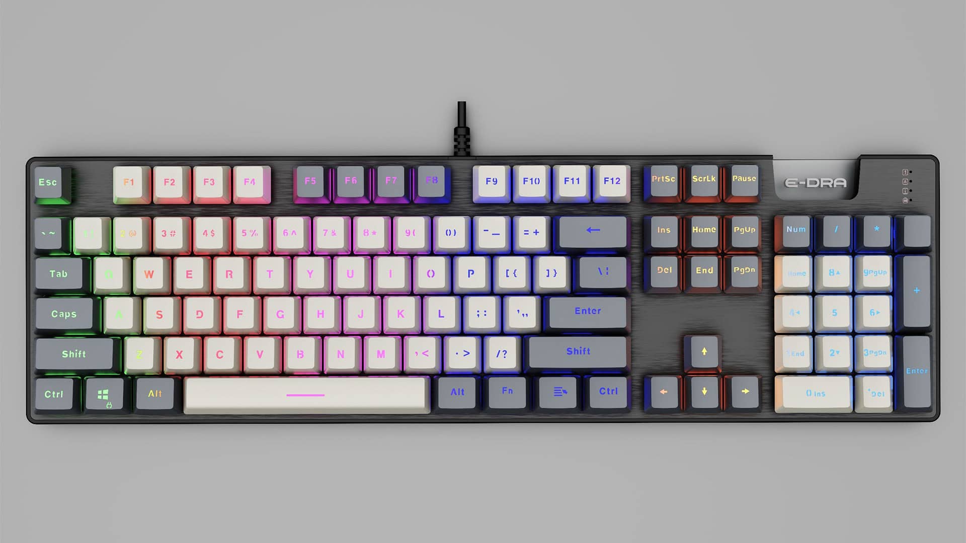 Bàn phím cơ có dây Edra EK312 1