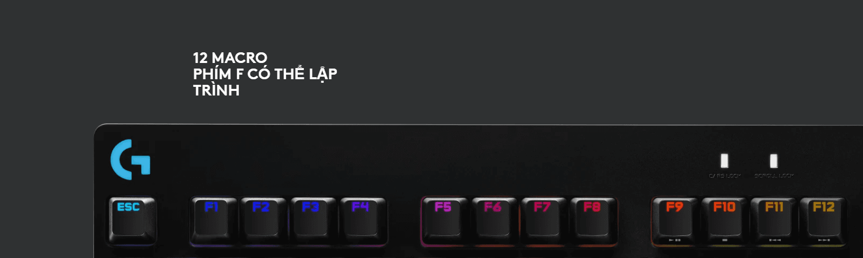 Bàn phím cơ Logitech G Pro X RGB Lightsync (USB/Blue Clicky sw/đen) 5