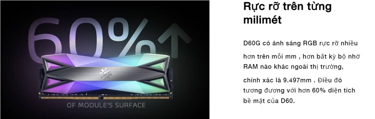 Ram Desktop Adata XPG Spectrix D60G RGB