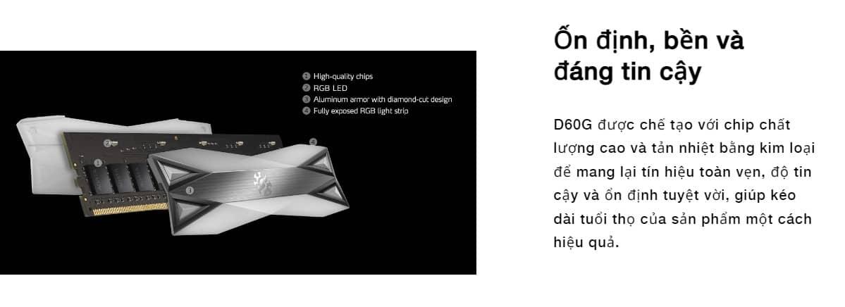 Ram Desktop Adata XPG Spectrix D60G RGB