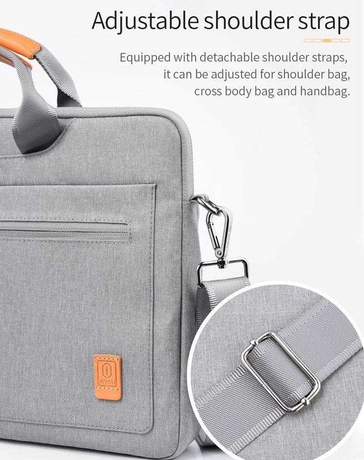 Cặp Laptop chống sốc WiWu Pioneer Handbag 14 inch màu đen2