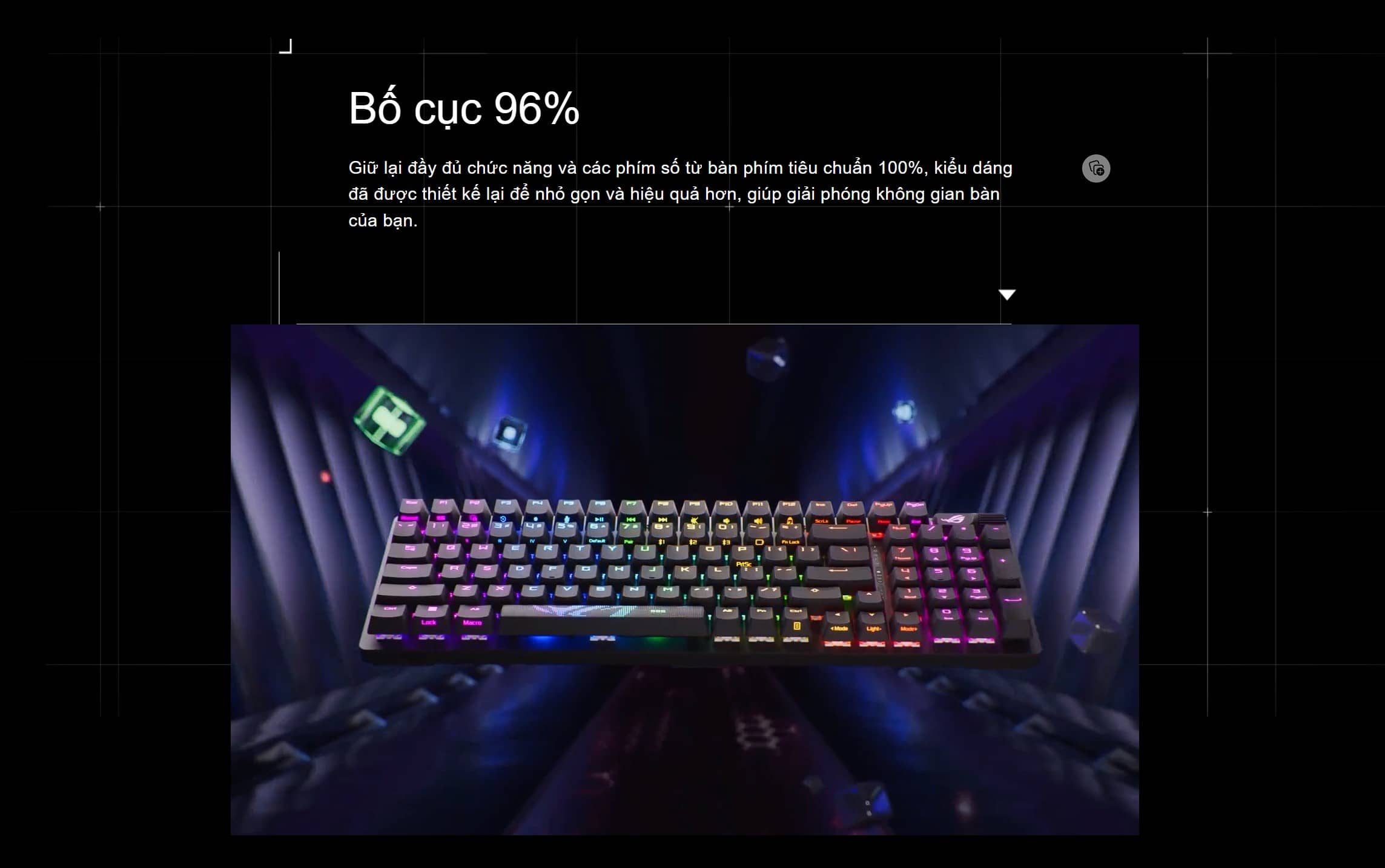 Bàn phím Gaming Asus ROG Strix Scope II 96 WL NX SM _ 90MP037B-BKUA00 3