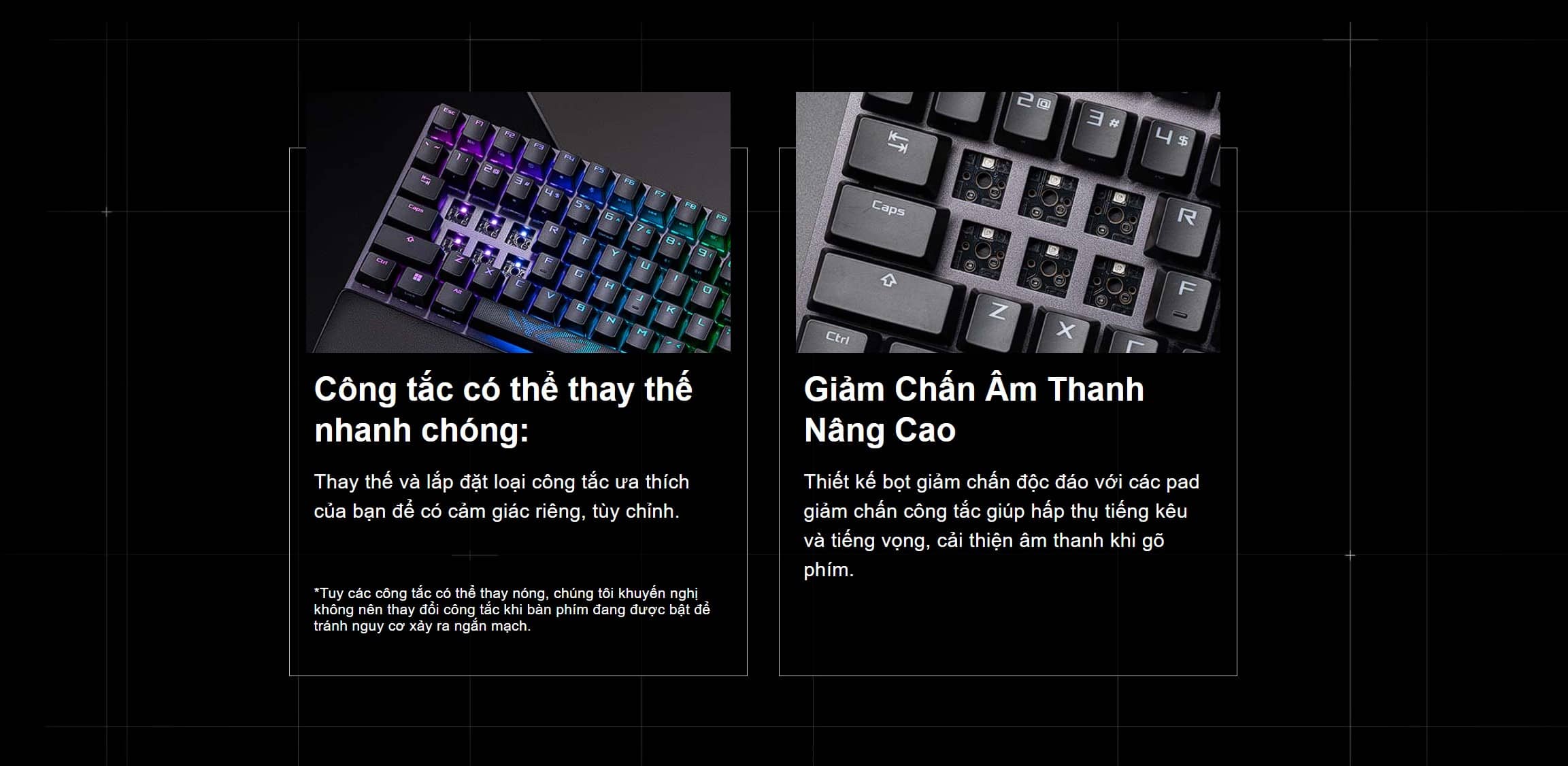 Bàn phím Gaming Asus ROG Strix Scope II 96 WL NX SM _ 90MP037B-BKUA00 6