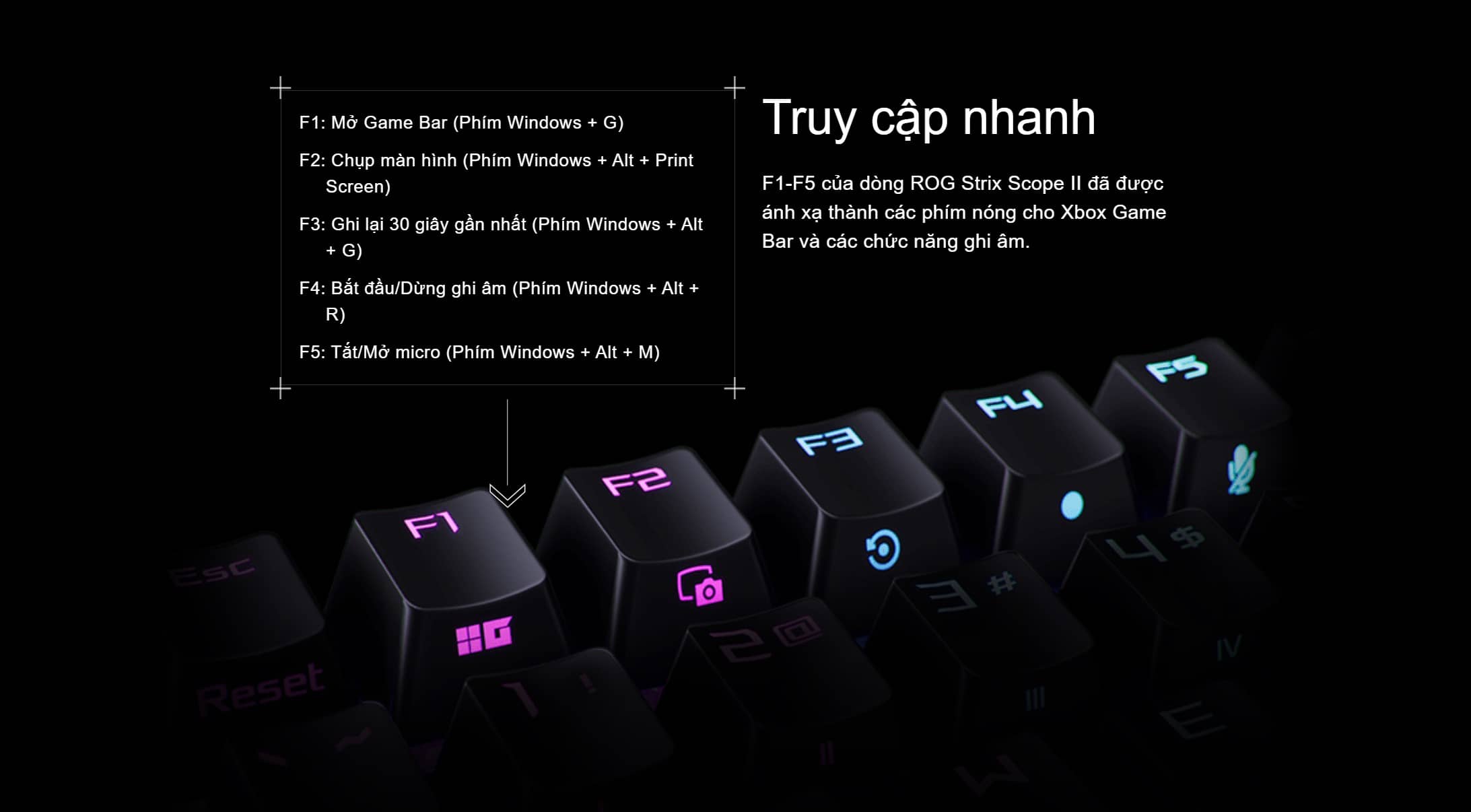 Bàn phím Gaming Asus ROG Strix Scope II 96 WL NX SM _ 90MP037B-BKUA00 9