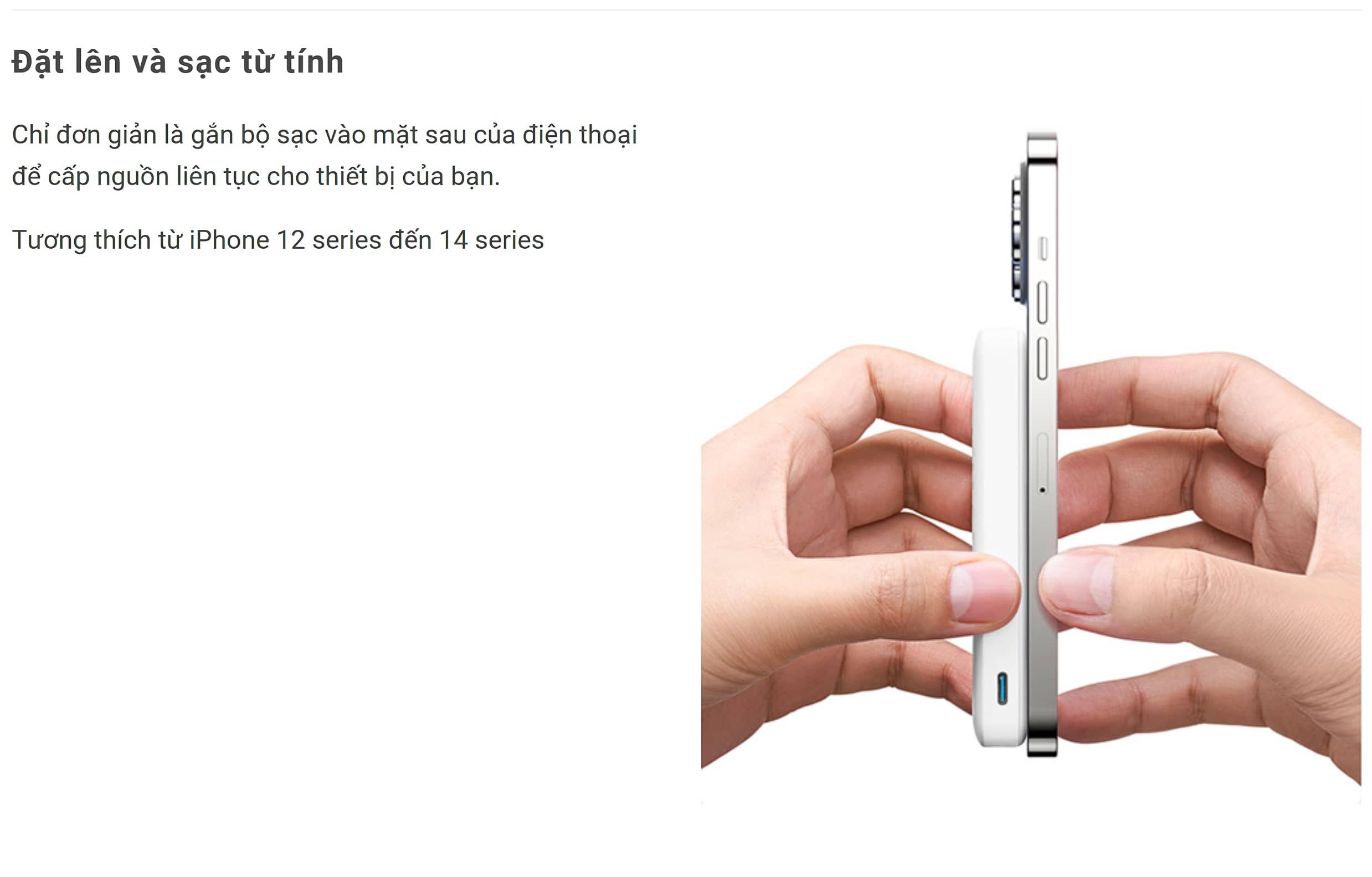 Pin sạc dự phòng không dây từ tính Anker 334 MagGo - A1642 - 10.000mAh - Màu đen