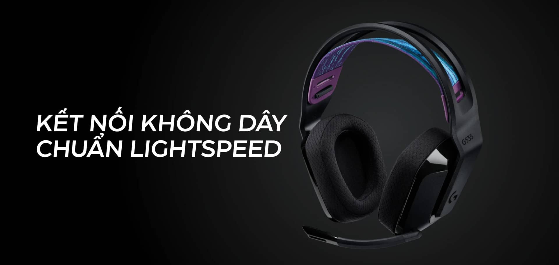 Tai nghe không dây Logitech G535 Lightspeed wireless Black