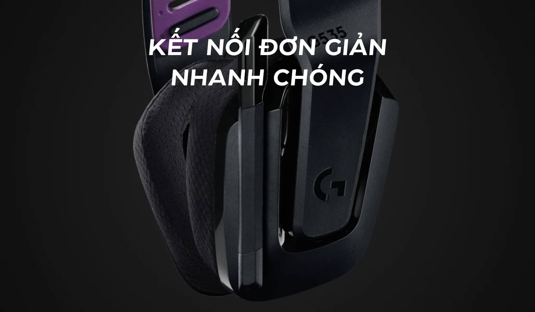 Tai nghe không dây Logitech G535 Lightspeed wireless Black