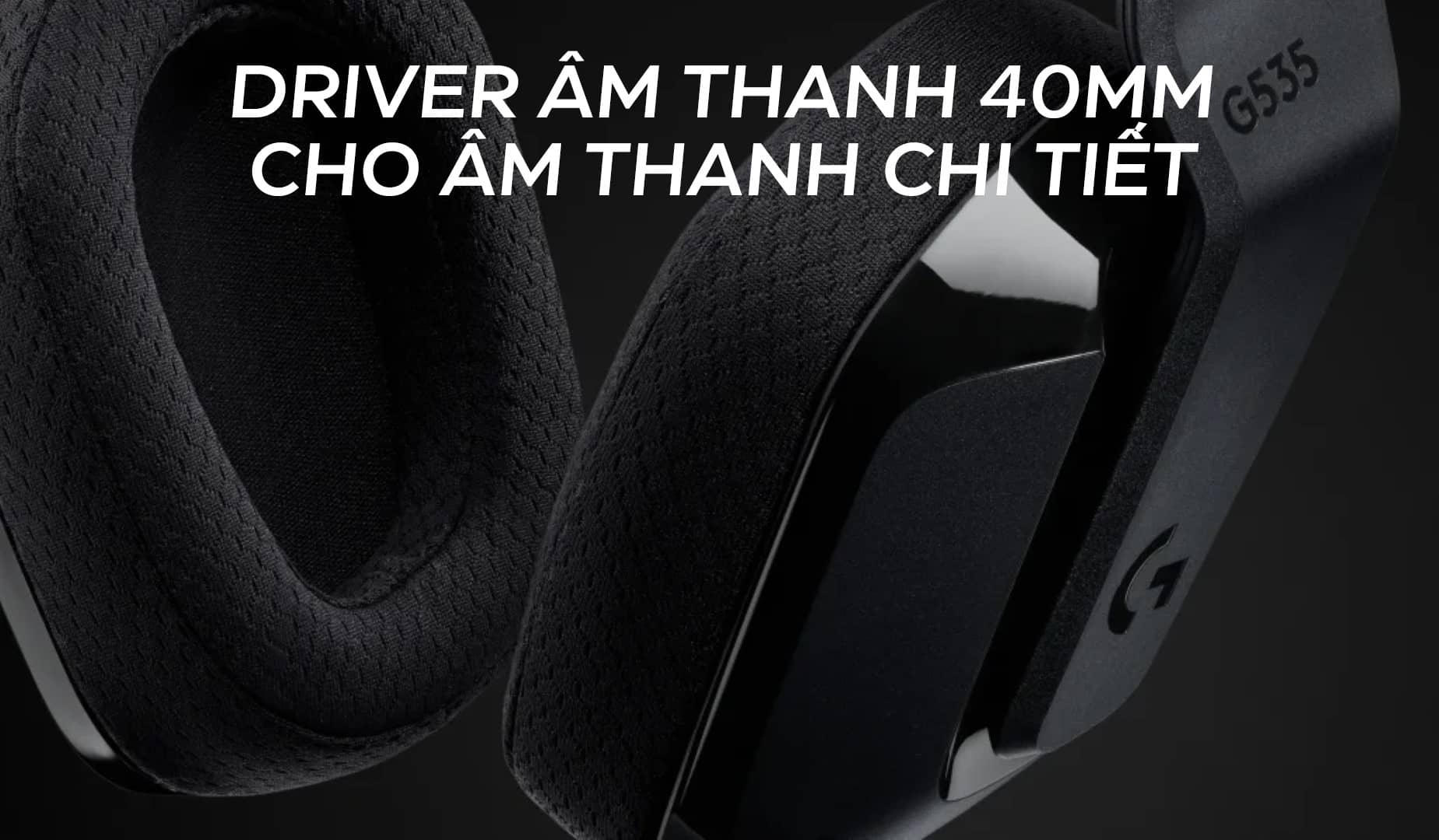 Tai nghe không dây Logitech G535 Lightspeed wireless Black
