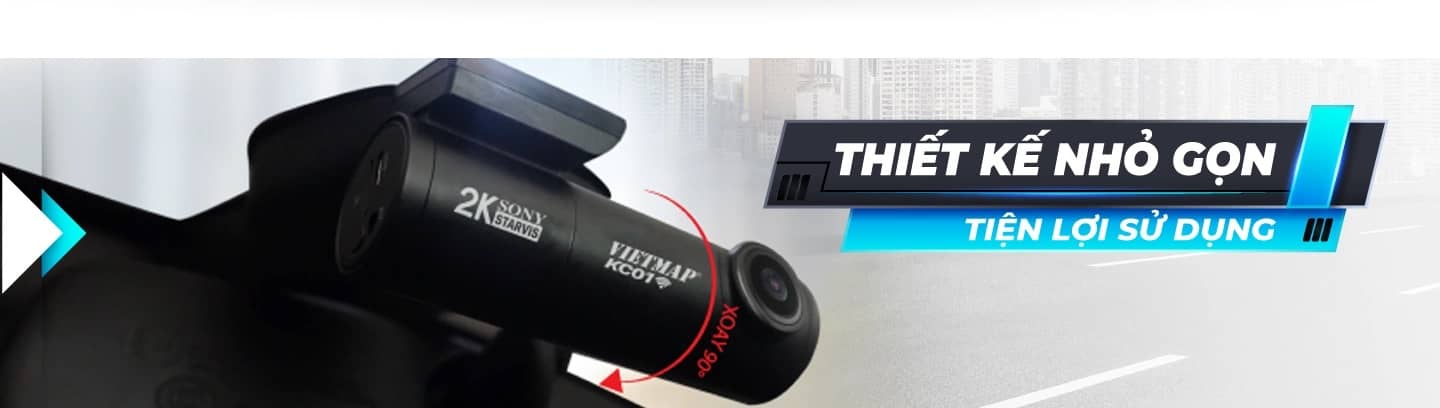 Camera hành trình VietMap KC01 ( bao gồm Camera trước và sau)