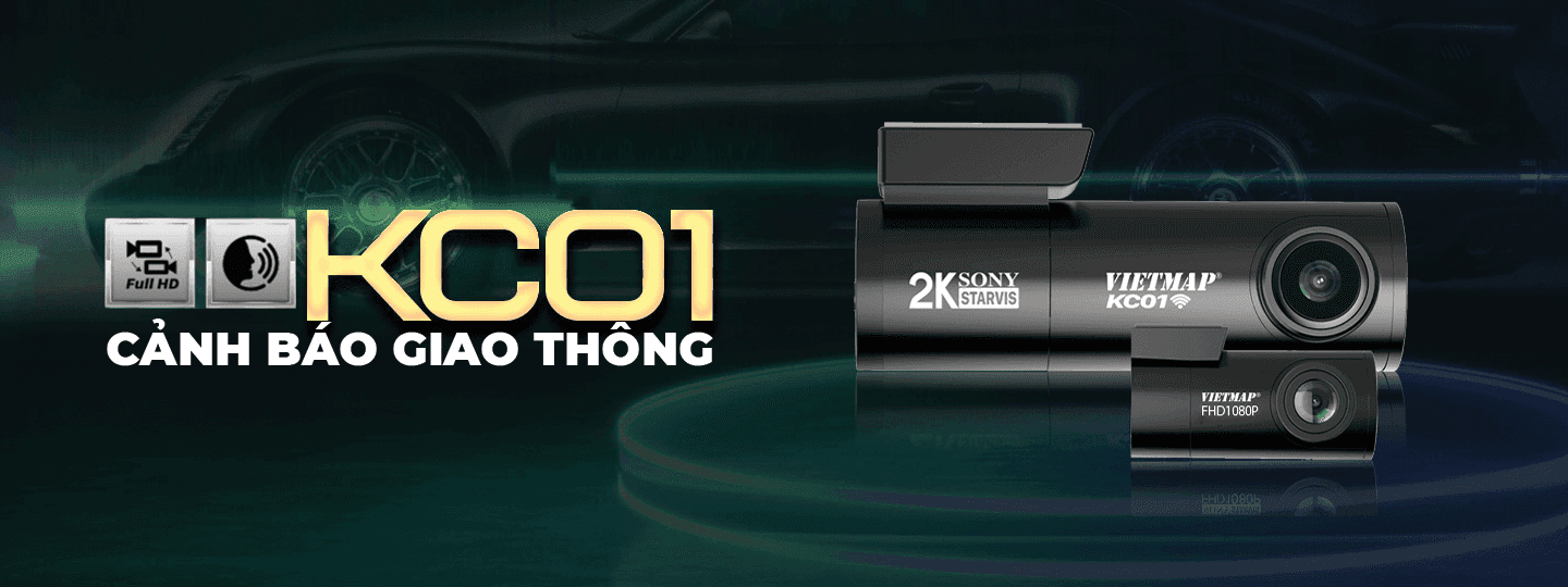 Camera hành trình VietMap KC01 ( bao gồm Camera trước và sau)