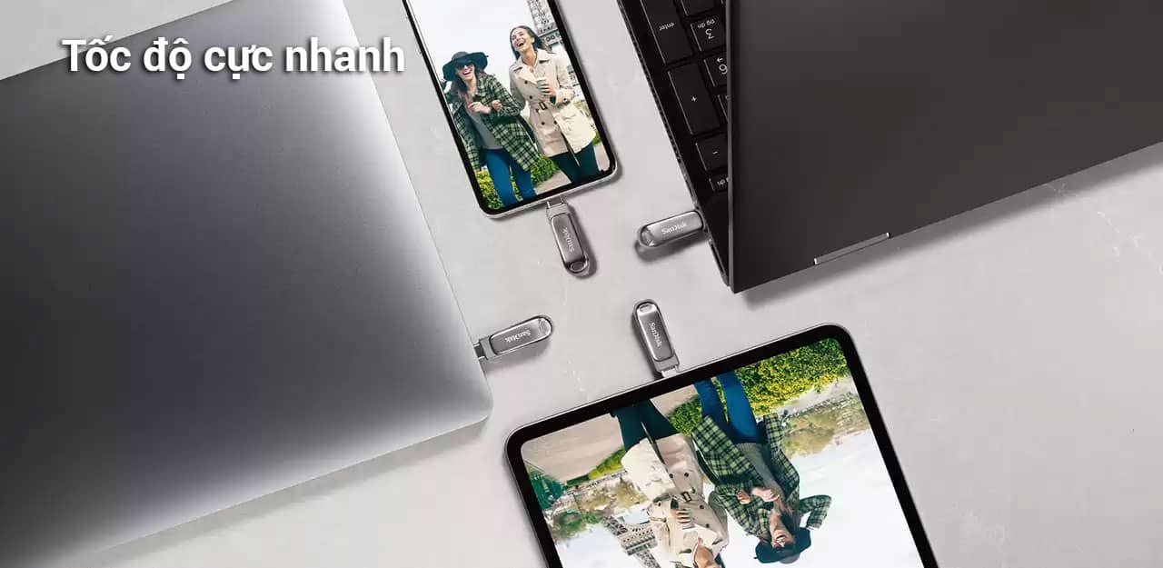 USB SanDisk 1TB USB Type C Ultra Dual Drive Luxe OTG SDDDC4-1T00-G46