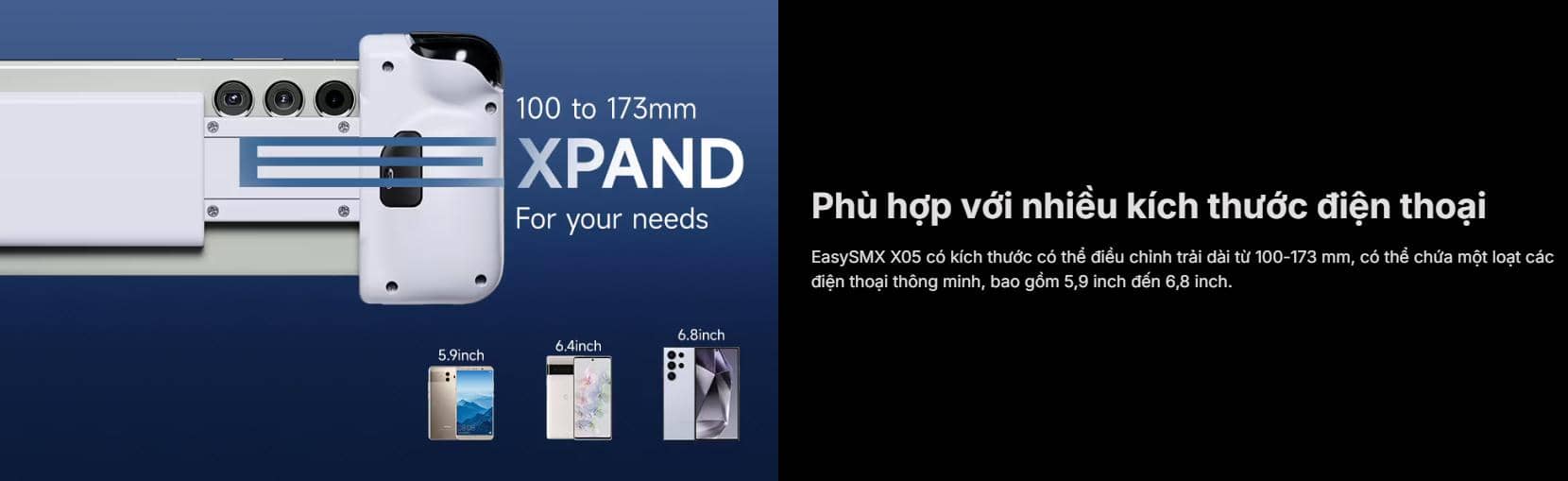 Tay cầm chơi game cho Mobile EasySMX M05 Màu Trắng 2