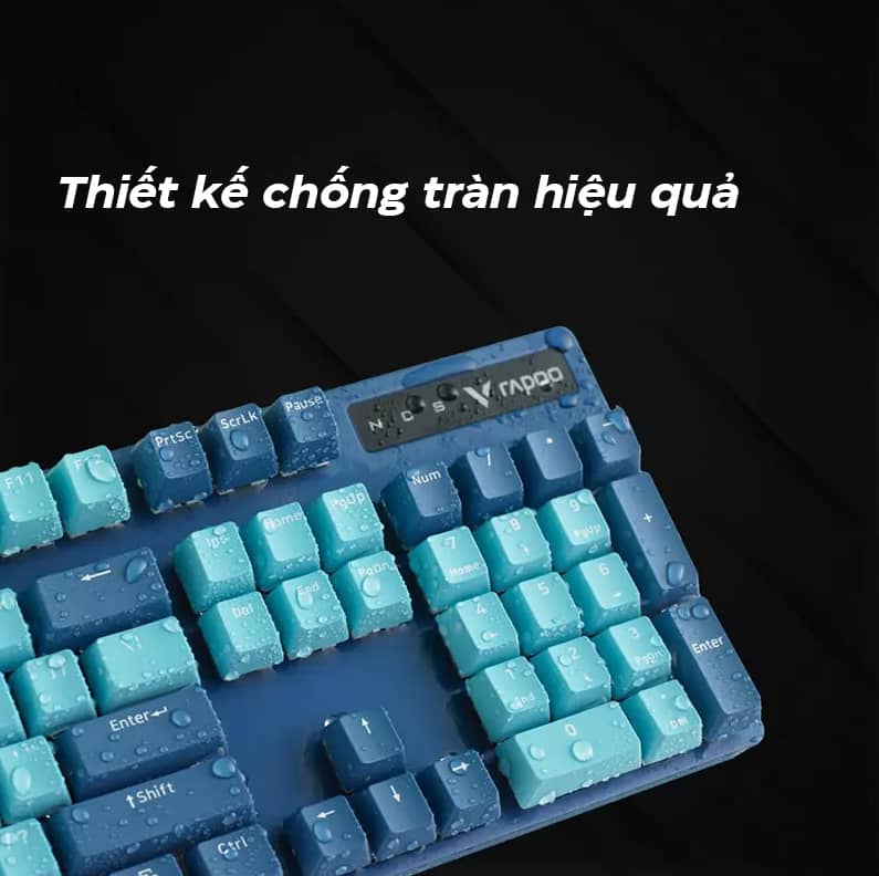 Rapoo V500 Pro Cyan Blue 3